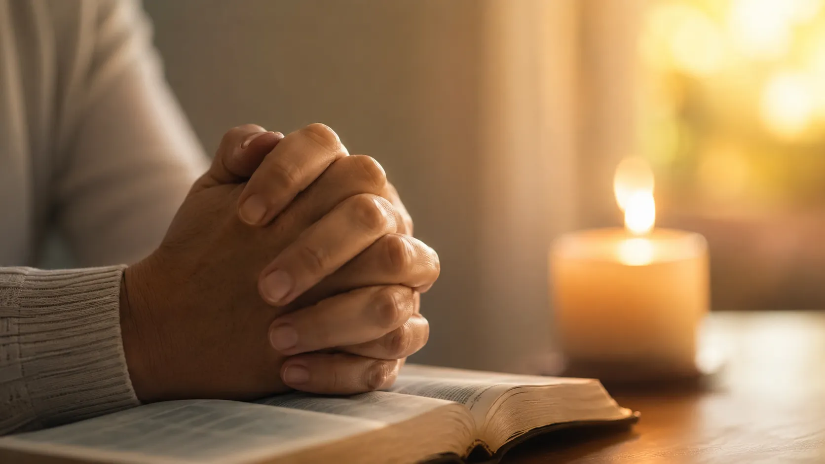 Emuná representada con oración y luz