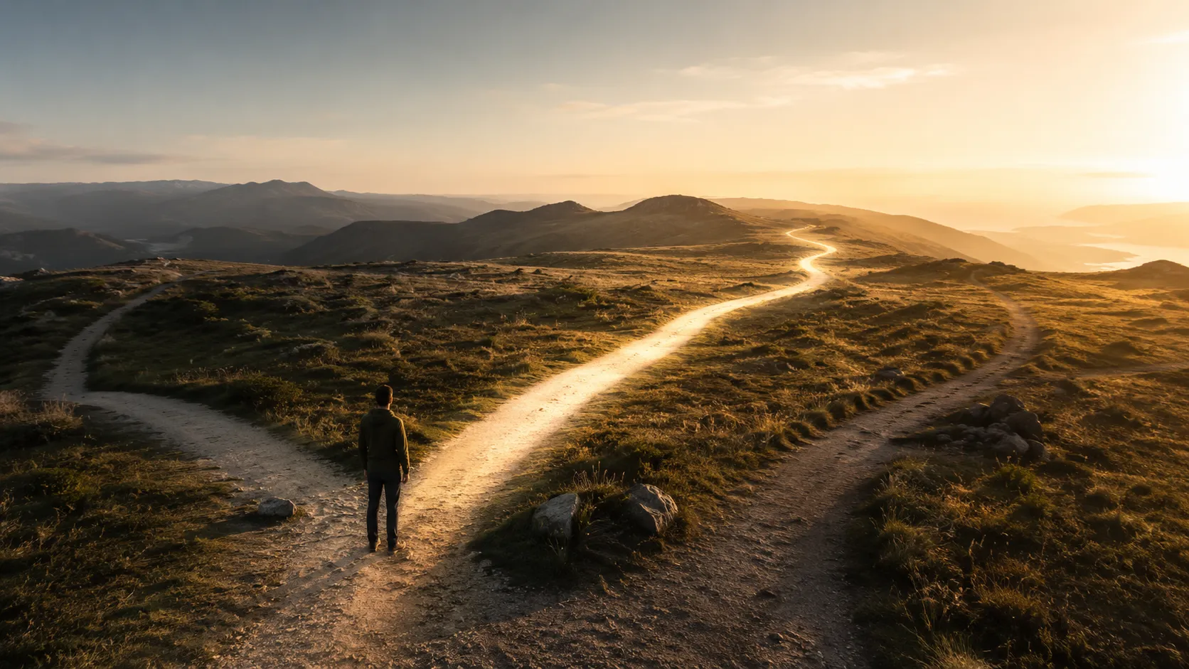 Camino iluminado representando diagnóstico y dirección